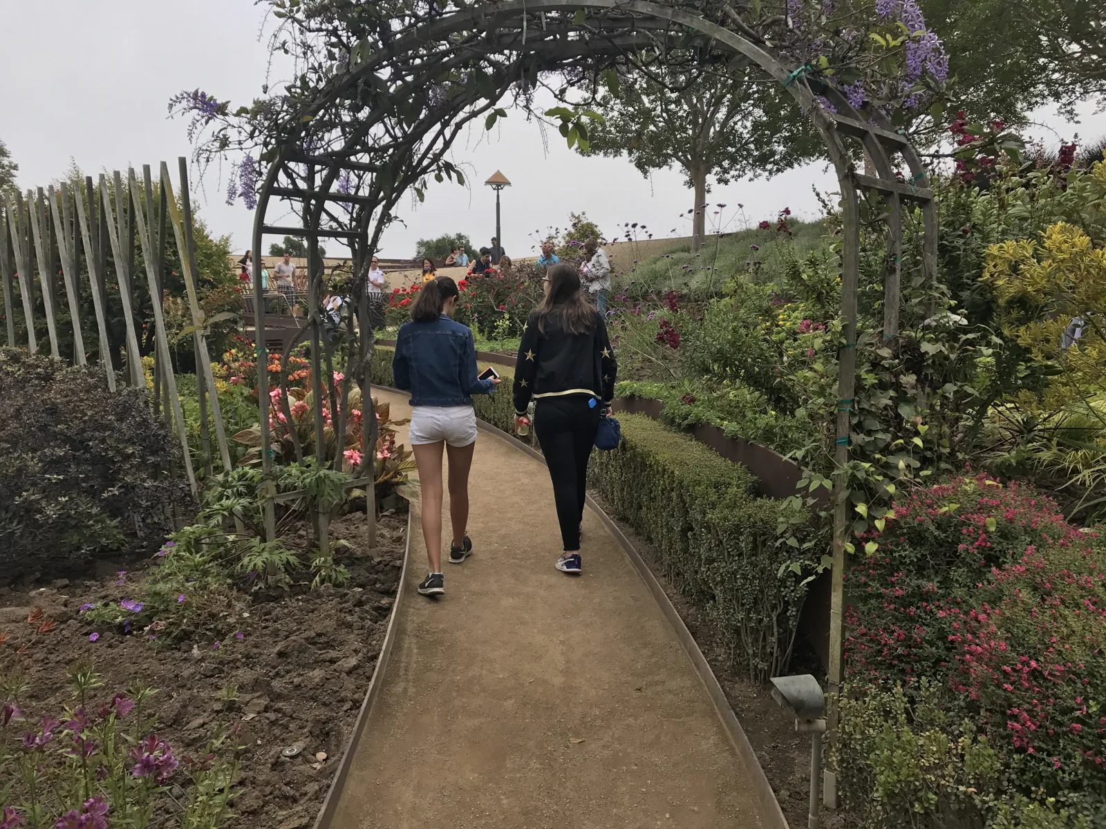 Students visiting the Getty Museum in Los Angeles