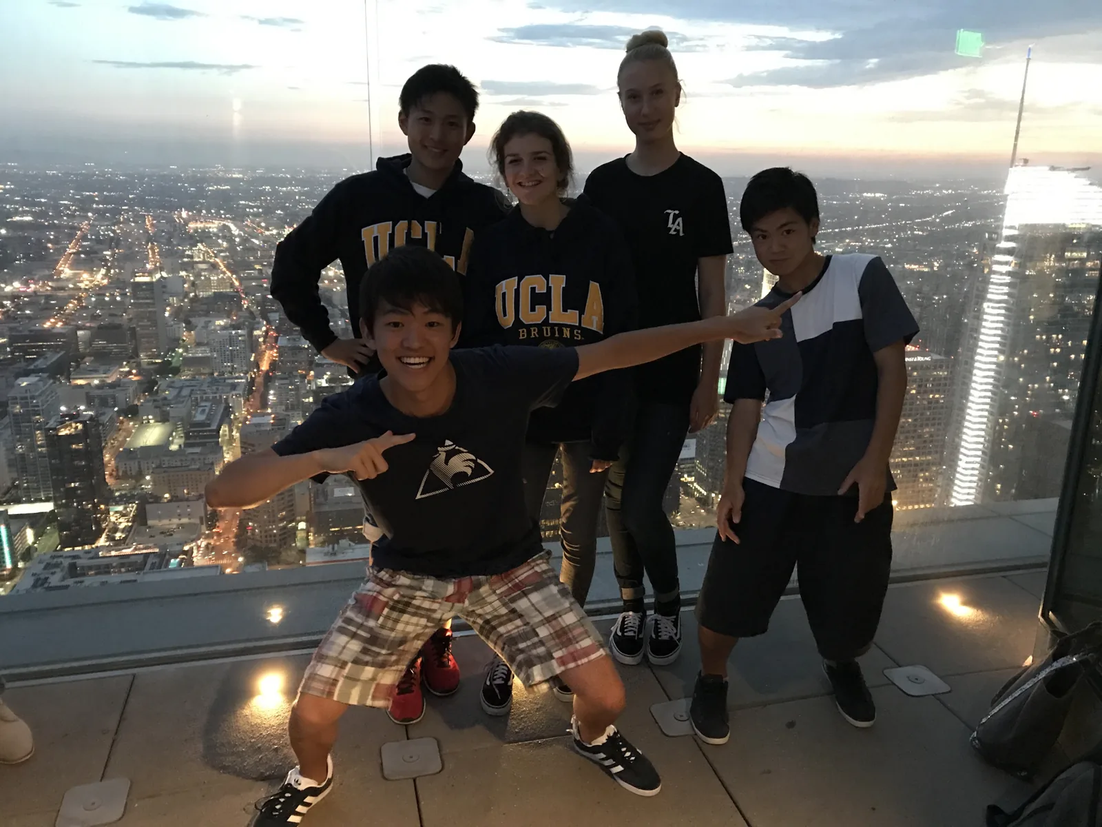 Students at the James Turrell Skyspace at UCLA