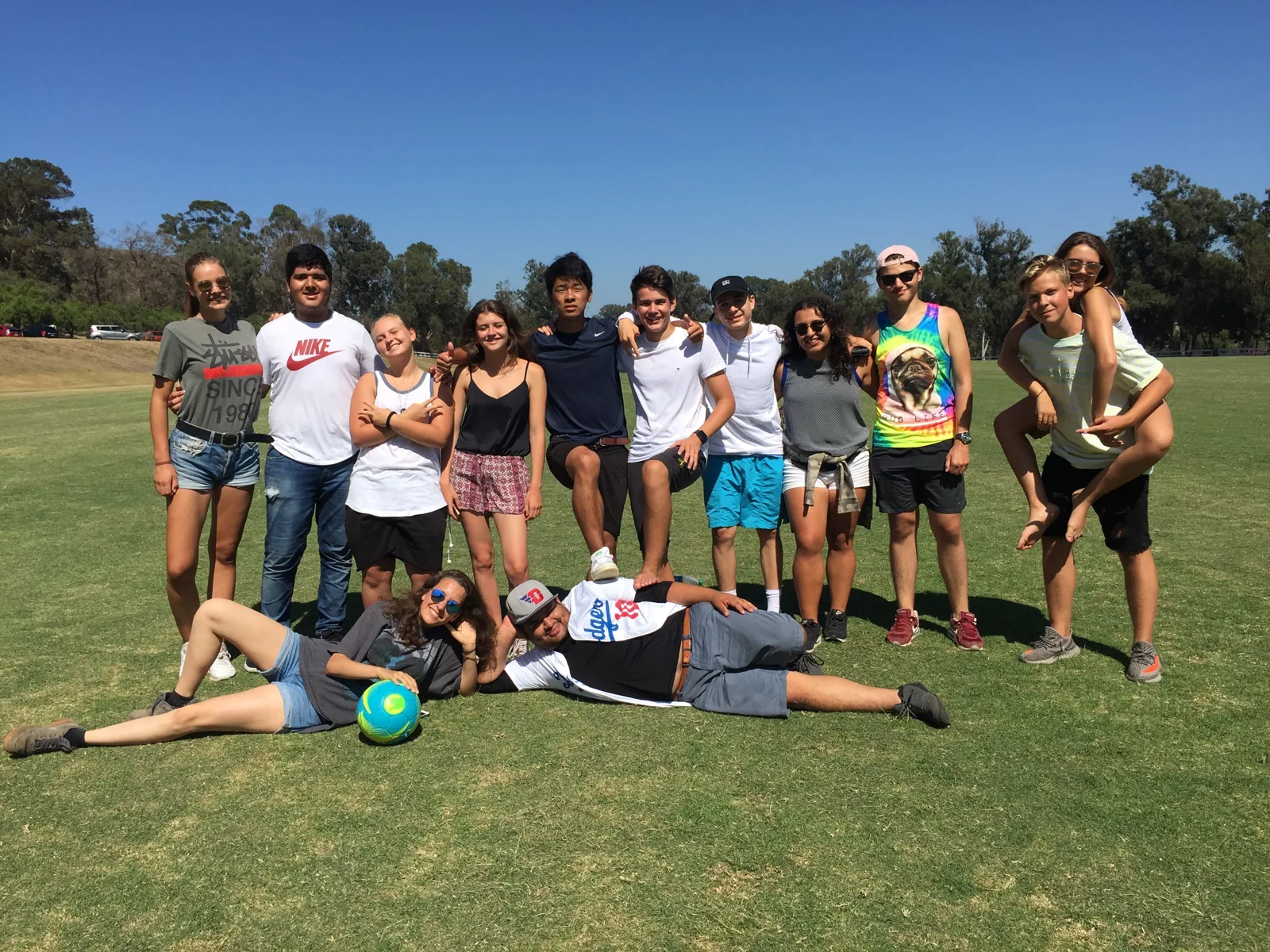 Students on an outing at Will Rogers State Park