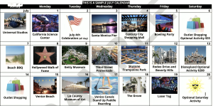 UCLA English Course Activity Calendar